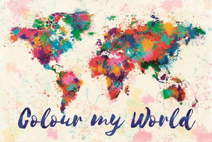 Colour My World - Poster Map Kings Warehouse 