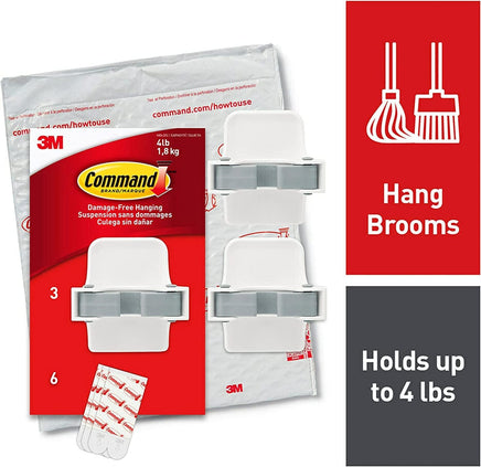 Command Broom Gripper, 3 Grippers, 6 Large Strip, 17007-3NA Tools Kings Warehouse 
