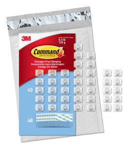 Command CL806-45NA Mini Light, 54 Strips (Easy to Open Packaging), 45 Clips, Clear Kings Warehouse 