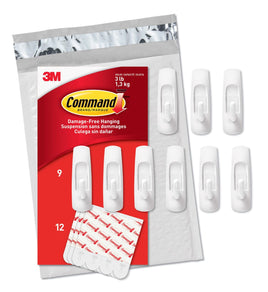 Command Medium Utility Value Pack, 9 Hooks and 12 Strips, GP001-9NA Kings Warehouse 