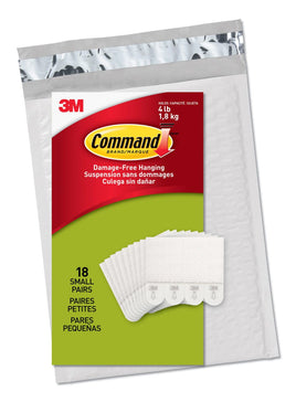 Command PH202-18NA Value Pack Picture Hanging Strips, Small, White Kings Warehouse 