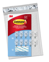 Command Small Clear Wire Value Pack, 10 Hooks and 12 Strips, CL067-10NA Kings Warehouse 