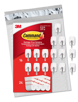Command Small Wire Value Pack, 16 Hooks and 24 Strips, GP067-16NA Kings Warehouse 
