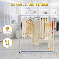 Commercial Clothing Garment Rack Retail Shop White Furniture Kings Warehouse 