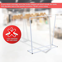 Commercial Clothing Garment Rack Retail Shop White Furniture Kings Warehouse 