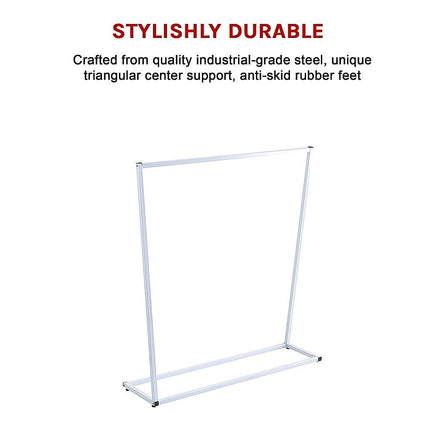 Commercial Clothing Garment Rack Retail Shop White Home & Garden Kings Warehouse 