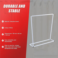 Commercial Clothing Garment Rack Retail Shop White Home & Garden Kings Warehouse 