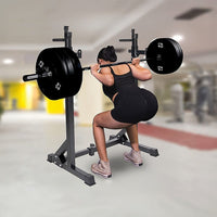 Commercial Squat Rack Adjustable Pair Fitness Exercise Weight Lifting Gym Barbell Stand Sports & Fitness Kings Warehouse 