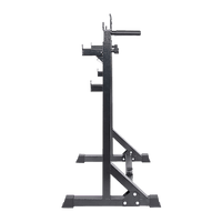 Commercial Squat Rack Adjustable Pair Fitness Exercise Weight Lifting Gym Barbell Stand Sports & Fitness Kings Warehouse 