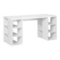 Computer Desk Bookshelf White 150CM Furniture Kings Warehouse 