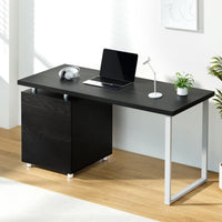 Computer Desk Drawer Black 140CM Furniture Kings Warehouse 