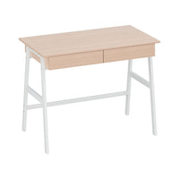 Computer Desk Drawer Cabinet Oak 100CM Furniture Kings Warehouse 