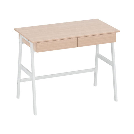 Computer Desk Drawer Cabinet Oak 100CM Furniture Kings Warehouse 