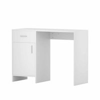 Computer Desk Drawer Cabinet White 100CM Furniture Kings Warehouse 