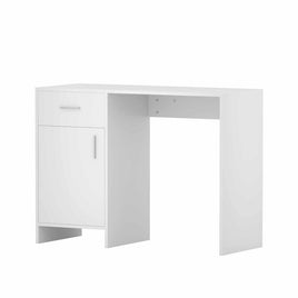 Computer Desk Drawer Cabinet White 100CM Furniture Kings Warehouse