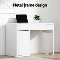 Computer Desk Drawer Cabinet White Furniture Kings Warehouse 