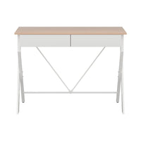 Computer Desk Drawer Oak 100CM Furniture Kings Warehouse 