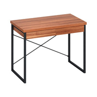 Computer Desk Drawer Storage Walnut 100CM Furniture Kings Warehouse 