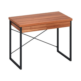 Computer Desk Drawer Storage Walnut 100CM Furniture Kings Warehouse 