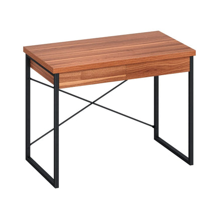Computer Desk Drawer Storage Walnut 100CM Furniture Kings Warehouse 