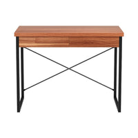 Computer Desk Drawer Storage Walnut 100CM Furniture Kings Warehouse 