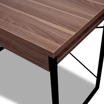 Computer Desk Drawer Storage Walnut 100CM Furniture Kings Warehouse 