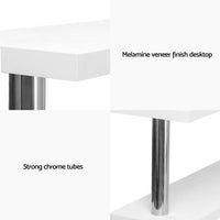 Computer Desk L-Shape Bookshelf White Furniture Kings Warehouse 