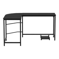 Computer Desk L-Shape CPU Stand Black 147CM Furniture Kings Warehouse 