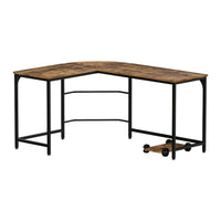 Computer Desk L-Shape CPU Stand Brown 147CM Furniture Kings Warehouse 