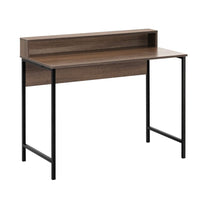 Computer Desk Shelf Oak 100CM Furniture Kings Warehouse 