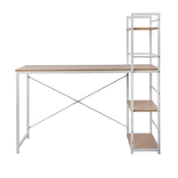 Computer Desk Shelf Oak 120CM Furniture Kings Warehouse 
