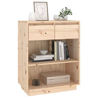 Console Cabinet 60x34x75 cm Solid Wood Pine living room Kings Warehouse 