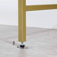Console Table Metal Frame with 2 Shelves Adjustable Feet Home & Garden Kings Warehouse 