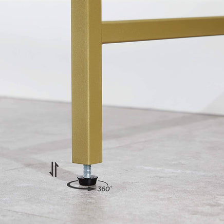 Console Table Metal Frame with 2 Shelves Adjustable Feet Home & Garden Kings Warehouse 