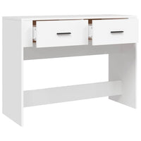 Console Table White 100x39x75 cm Engineered Wood Kings Warehouse 