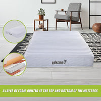 Contour Encased Coil Queen Mattress – Hybrid Support with CertiPUR-US Certified Foam Comfort Layers Furniture Kings Warehouse 