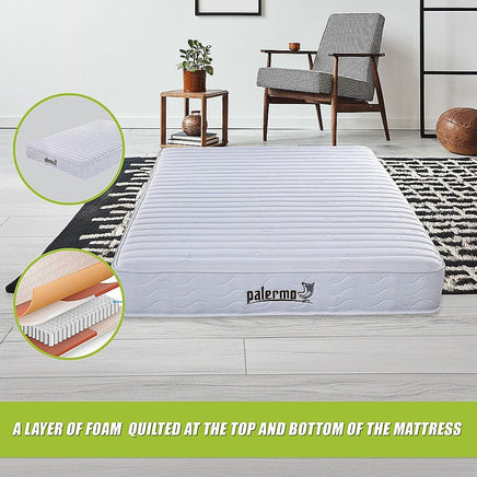 Contour Encased Coil Queen Mattress – Hybrid Support with CertiPUR-US Certified Foam Comfort Layers Furniture Kings Warehouse 