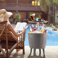 Cool Bar Cooler Table Taupe Kings Warehouse 