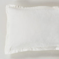 Corduroy Velvet Super King Bed Quilt Cover Set-White Kings Warehouse 