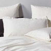 Corduroy Velvet Super King Bed Quilt Cover Set-White Kings Warehouse 