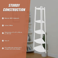 Corner Ladder Shelf Bookcase Display Storage Unit Furniture Kings Warehouse 