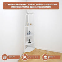 Corner Ladder Shelf Bookcase Display Storage Unit Furniture Kings Warehouse 