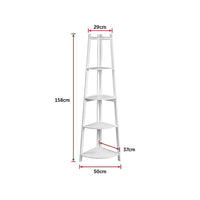 Corner Ladder Shelf Bookcase Display Storage Unit Furniture Kings Warehouse 