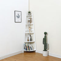 Corner Ladder Shelf Bookcase Display Storage Unit Furniture Kings Warehouse 