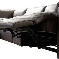 Corner Sofa Square Wedge Finest Genuine Leather Grey Electric Recliner Storage Drawer with 2x Cup Holders Lounge Set for Living Room Furniture Kings Warehouse 