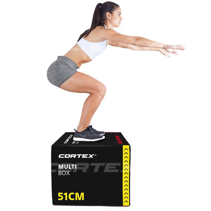 CORTEX 3 in 1 Plyometric Training Box Plyo Box Jump Box Functional Training Sports & Fitness Kings Warehouse 