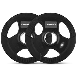 CORTEX 5kg Tri-Grip Olympic Plates 50mm (Pair) Sports & Fitness Kings Warehouse 