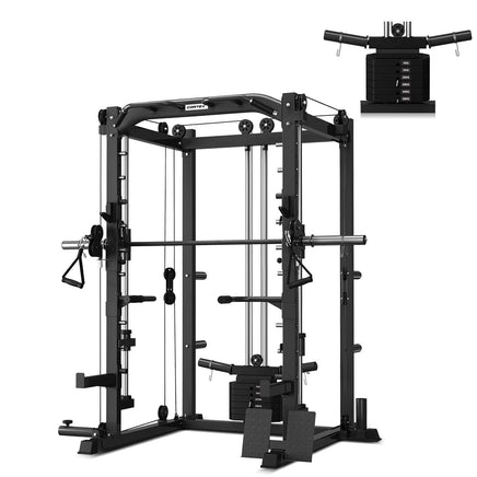 CORTEX SM-20 6-in-1 Power Rack with Smith & Cable Machine Sports & Fitness Kings Warehouse 
