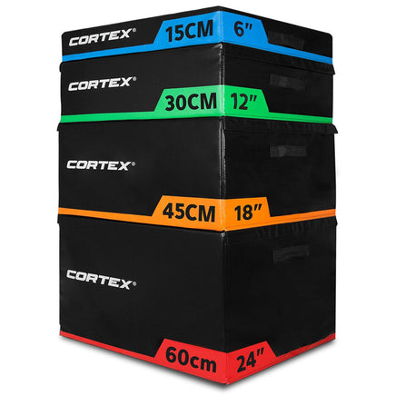 CORTEX Soft Plyo Box Modular Stackable 15cm, 30cm, 45cm, 60cm Sports & Fitness Kings Warehouse 