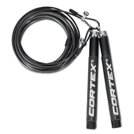 CORTEX Speed Skipping Rope in Black Sports & Fitness Kings Warehouse